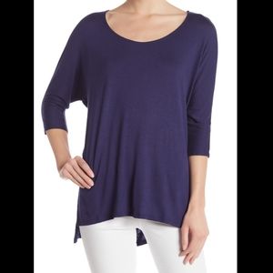 Michael Stars Hi-Lo Olive Green Tunic Tee